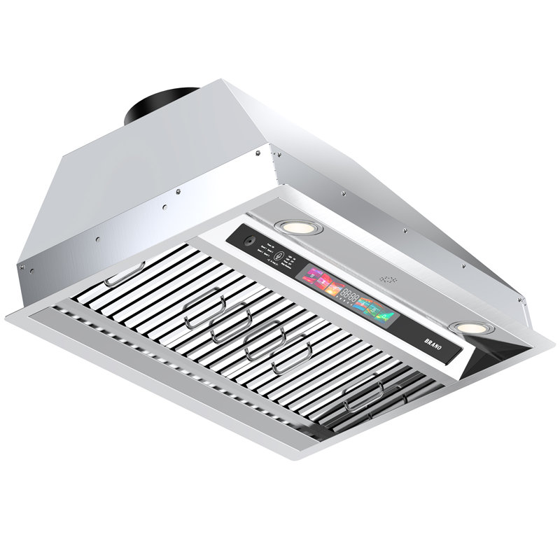 Hotte de cuisine encastrable 30 pouces 900 CFM avec lumières