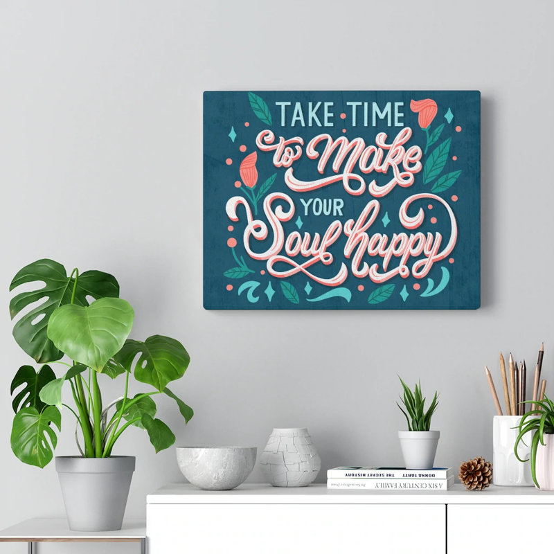 Art inspirant, citation, impression sur toile, art mural, H 12 po x l 16 po