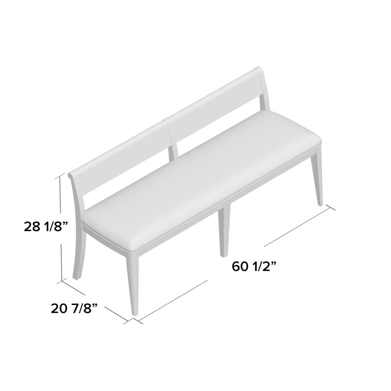 Banc de salle à manger rembourré Harlowe