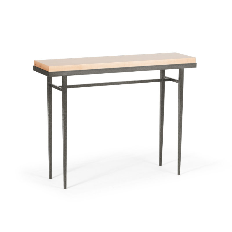 Wick Console Table, Natural Iron, 32" H x 42" W x 11.5" D, Natural
