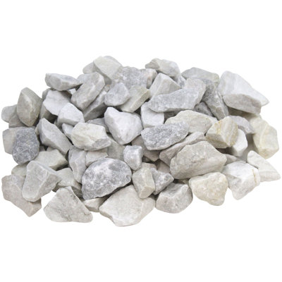 Snow White Marble Chip 0.5-1.5" 30 Lb. 0.4 Cu Ft