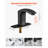 Touchless Bathroom Sink Faucet Motion Sensor Matte Black 9/16in Pipe