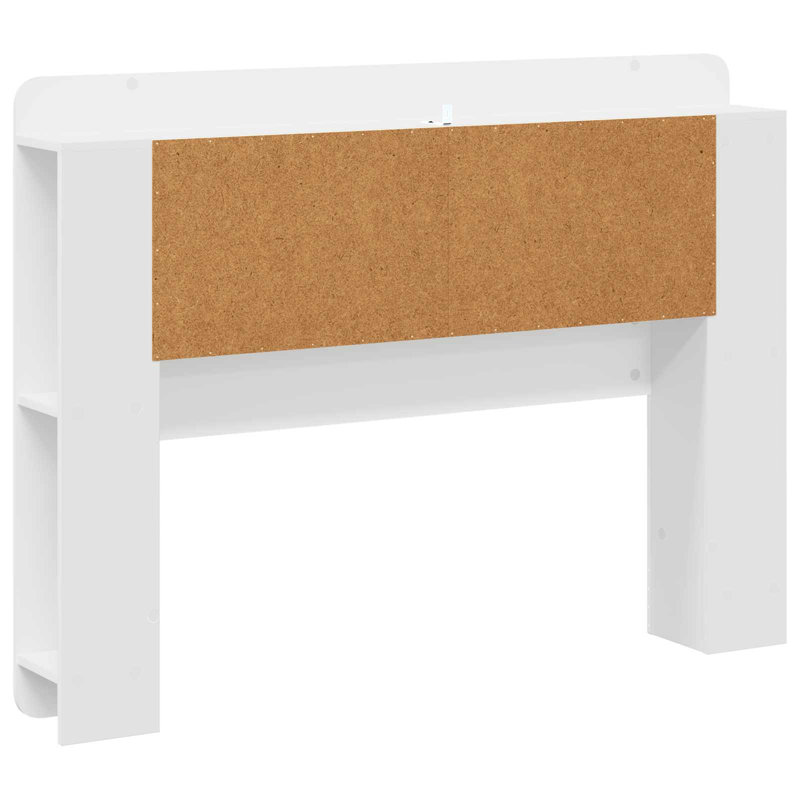 European Double (140 x 200 cm) Headboard, High Gloss White