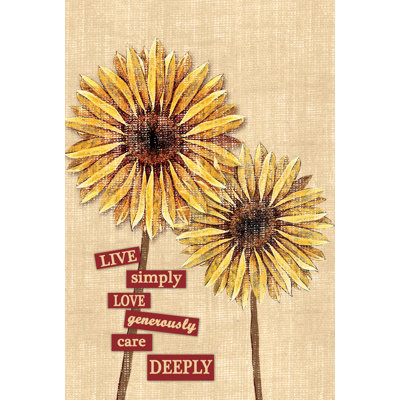 Live Simply - Graphic Art Print