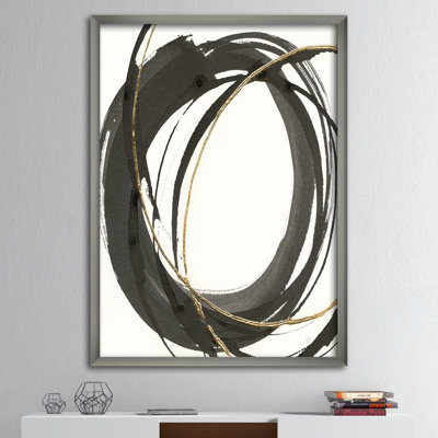« gold glamour circle iv », reproduction d’image sur toile