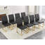 Ensemble de 8 chaises robustes: coussin de 2,1 po d'épaisseur, structure en fer, pour la maison ou le bureau. Couleurs classiques, valeur-1844332177-1844332188