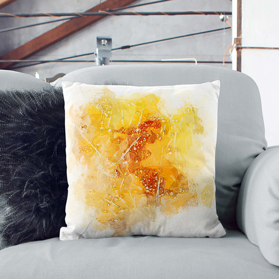 Bubbles of Life in Abstract Cushion with Filling