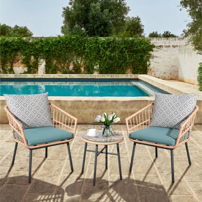 2 - Person Patio Conversation Set with Cushions