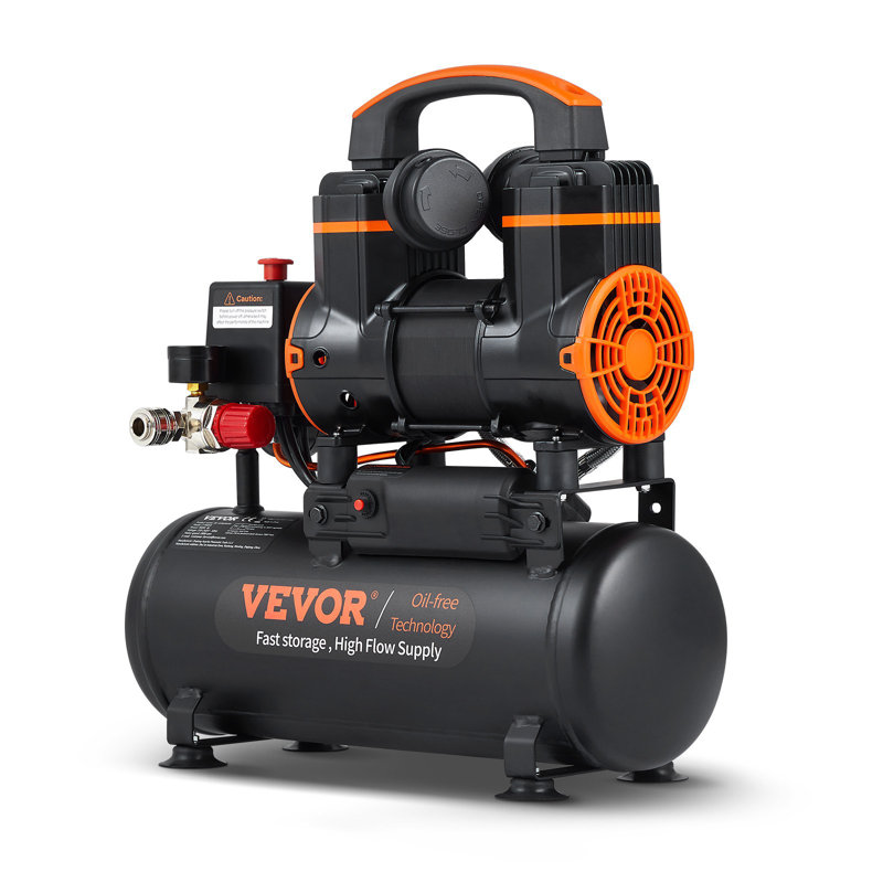 2.1 Gallon Air Compressor, 1.2HP 2.2 CFM@90PSI Air Compressors With Max. 116PSI Pressure, Oil Free Compressor Tank For Auto Repair, Tire Inflation, Spray Painting, Woodwork Nailing