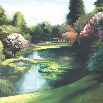 Sweet Garden 2 - Wrapped Canvas Painting