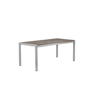 Aynura 6-Person Aluminum Patio Dining Set with Rectangular Table