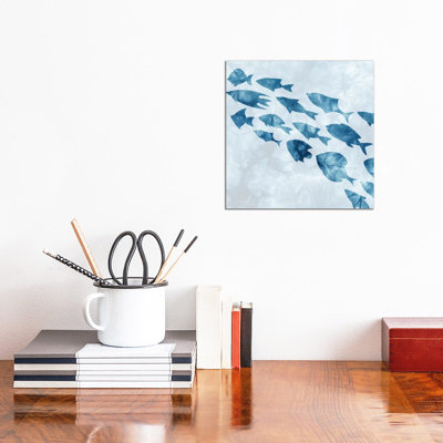 School Of Fish II by Kimberly Allen - Wrapped Canvas Print