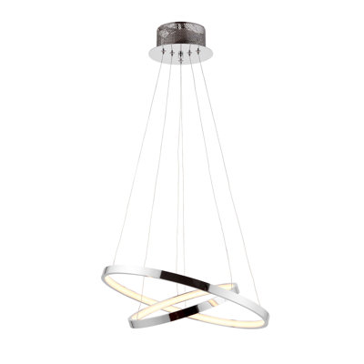 Abbie-Grace 2-Light Waggon Wheel LED Chandelier