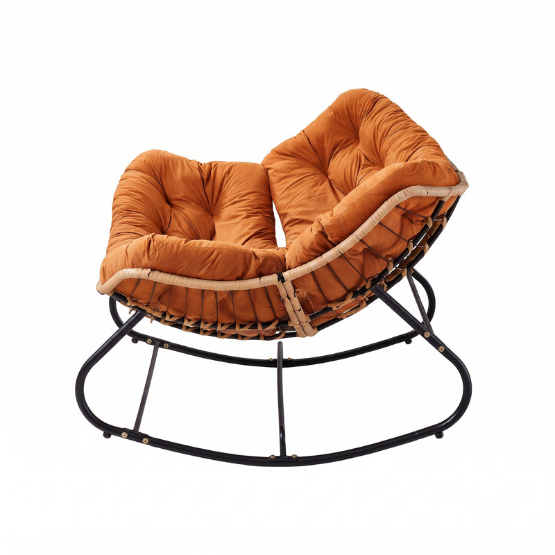 Iron Rocking Chair, Orange