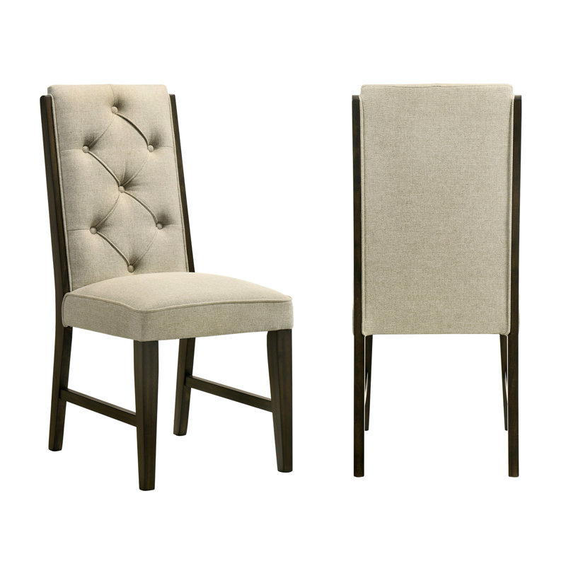 2 pièces rembourrées Chaises capitonnées élégantes et confortables