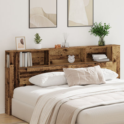 Solid Wood Emperor (7') Bookcase Headboard