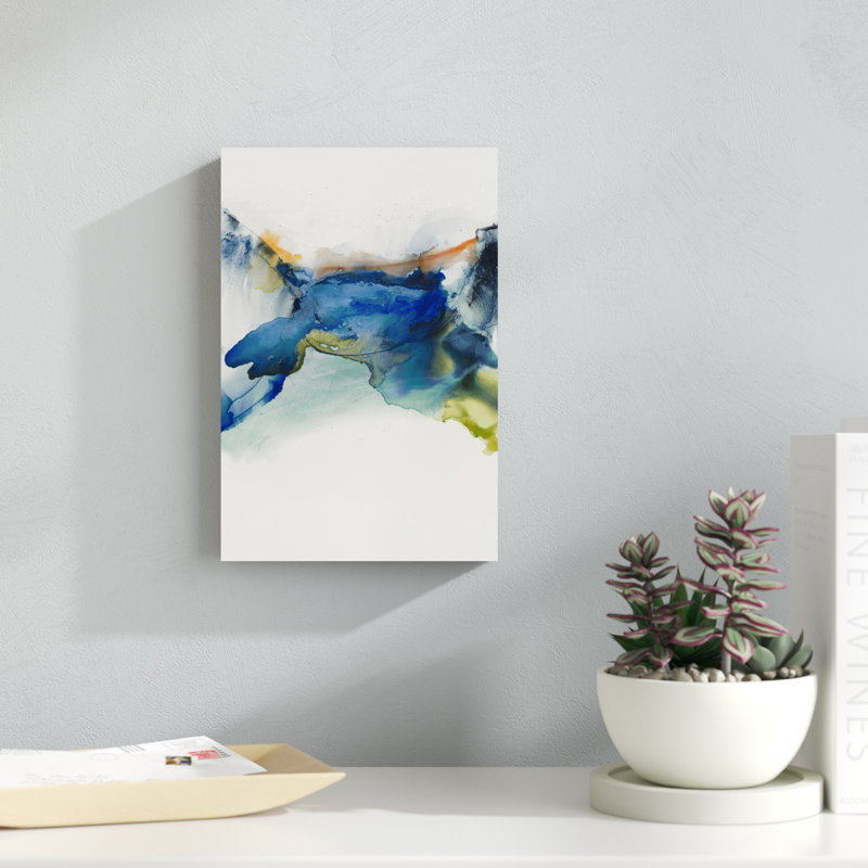 «Abstract Terrain II», peinture sur toile, H 12 po x l 8 po