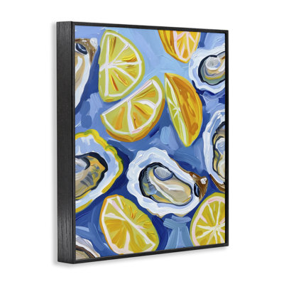  «Lemon & Oyster», art de la giclée encadrée par LSR Design Studio