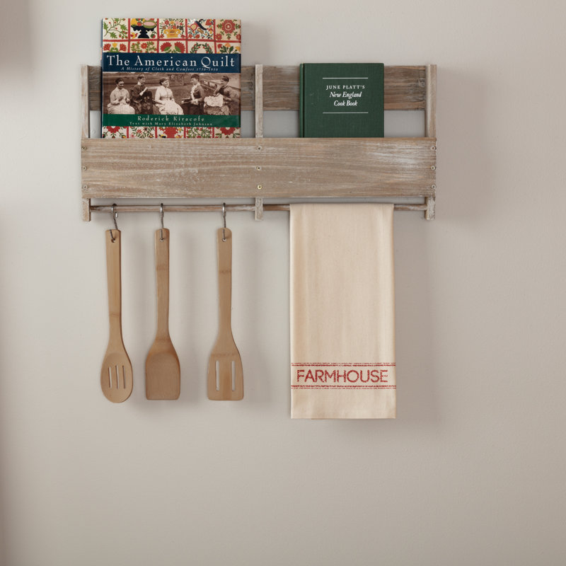 Sawyer Mill Tea Towel Kitchen Towel, Country Red/Natural