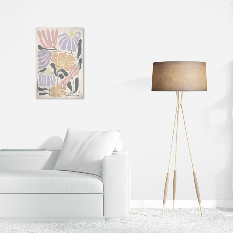 «Pastel Floral» sur toile par Wynwood Studio, L 16 po x H 24 po