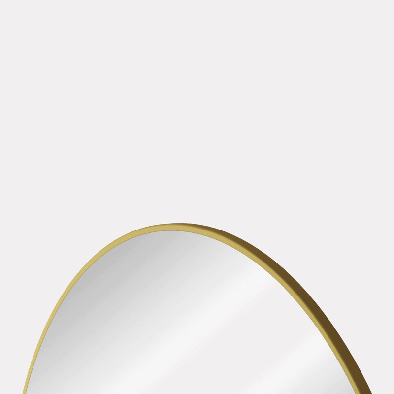 Round Wall Mirror, 48"  x 48", Gold