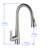 DSH HOMES Pull Down Kitchen Faucet