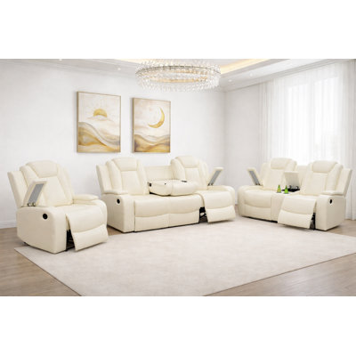 Derrey-3- Piece Upholstered Living Room Sofa Set
