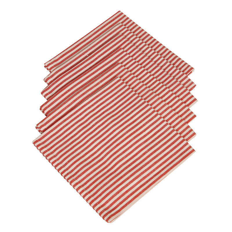 Serviette Aalayah, Rouge / Blanc
