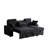 Multi - Functional Sectional Sofa Ensemble Featuring A Removable Cup Holder Tray, Storage - Integrated Chaise And Adjustable Backrests-218672392