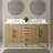 Chambery 60" Double Sink Bathroom Vanity with Engineered Marble Top-94811323-94811324