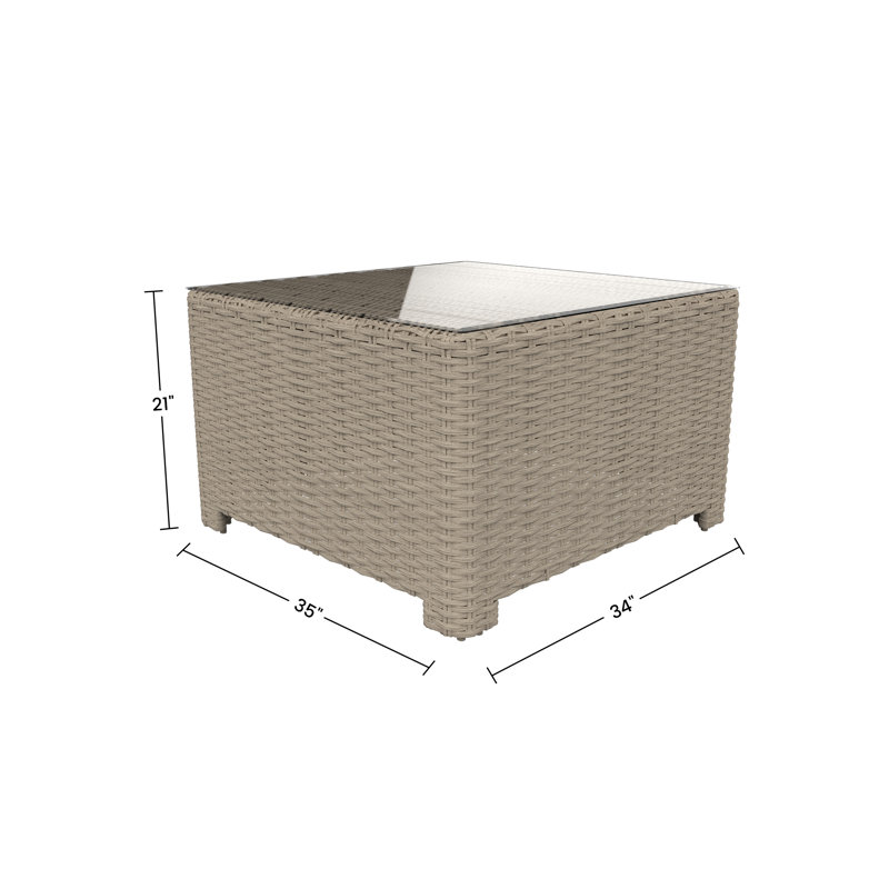 Henri Outdoor Square Coffee Table