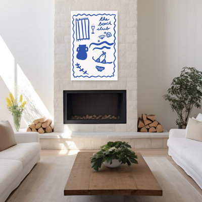 Seaside Vibes Coastal Wall Art Print by Athene Fritsch - Wrapped Canvas Print