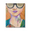 Femme portant des lunettes de soleil en forme de papillon et insecte par Stacy Gresell - Peinture