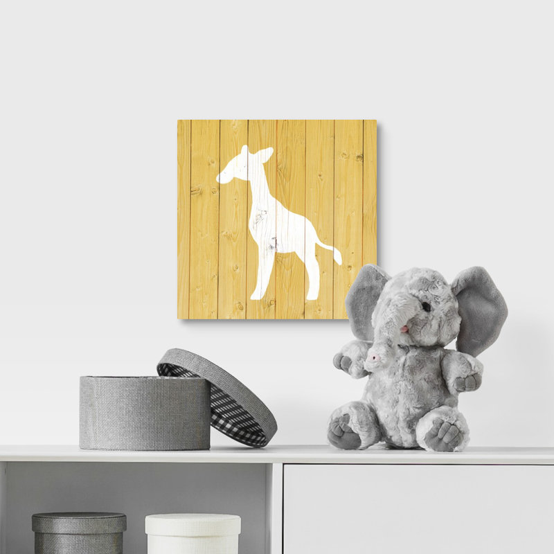 « giraffe zoo animal shape », impression, Toile, H 16 po x l 16 po x P 1,25 po