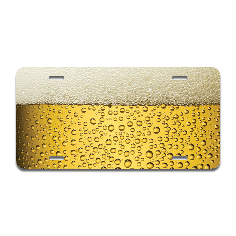 Beer Buzz Aluminum Plate Frame