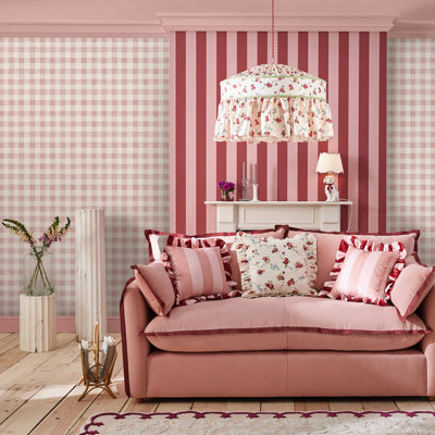 Cath Kidston Painted GinghamWallpaper