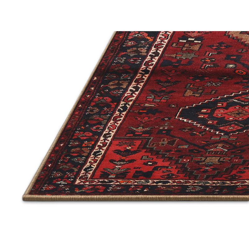 Tapis jaune clair/marron/noir, Rectangle 4 pi x 6 pi