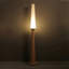 Salon d'art en bois massif, abat-jour en tissu de lin, lampe sur pied