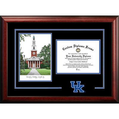 Cadre de wildcats de l’esprit diplômé du kentucky avec images campus kentucky NCAA