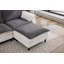 Canapé modulaire en L 70,87 po à deux tons avec repose-pieds Cloud & White-1415203301