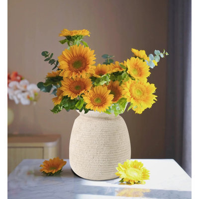 Decorative Pottery Clay Vases , Ceramic Rustic Vase