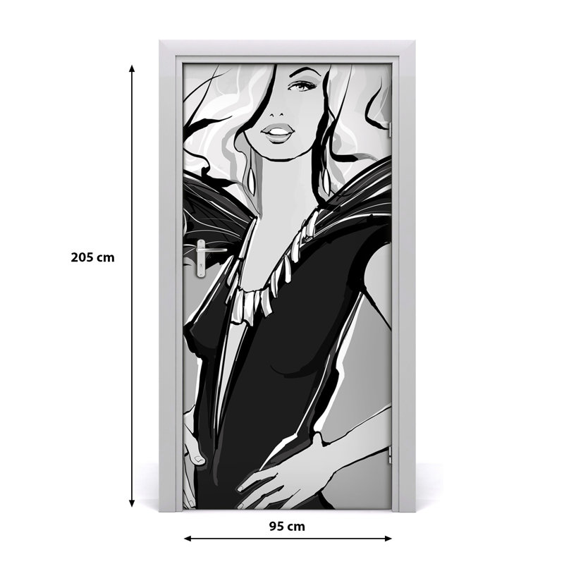 Fashion Illustration Door Decal