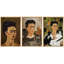 "Inspiré par Frida, autoportrait emblématique, paysage naturel, illustrations, art moderne, décor rustique" - 3 pièces-98695731-98695732