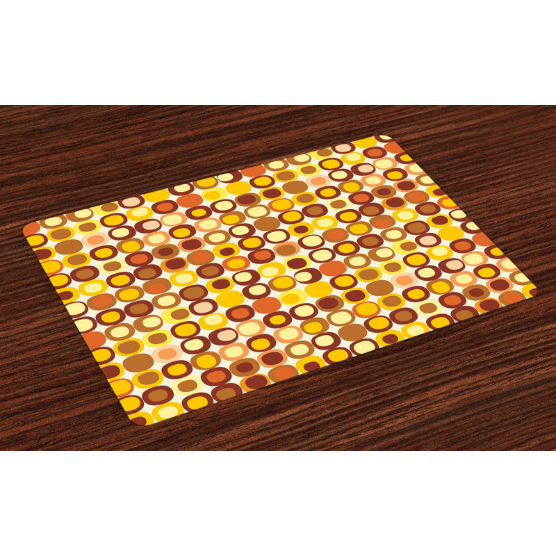 Cleary Mid Century Design Retro Square Placemat