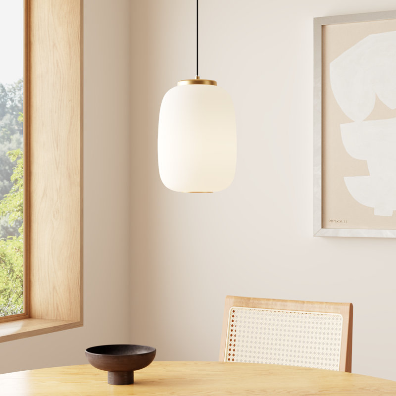 Kace 1-Light Dimmable Single Pendant, 10.75'' H x 7'' W x 7'' D
