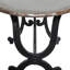 Console Crestline en métal gris avec détails vieillis 45 po x 18 po x 29 po