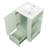 Modern compact bathroom vanity with ceramic sink-1998421910