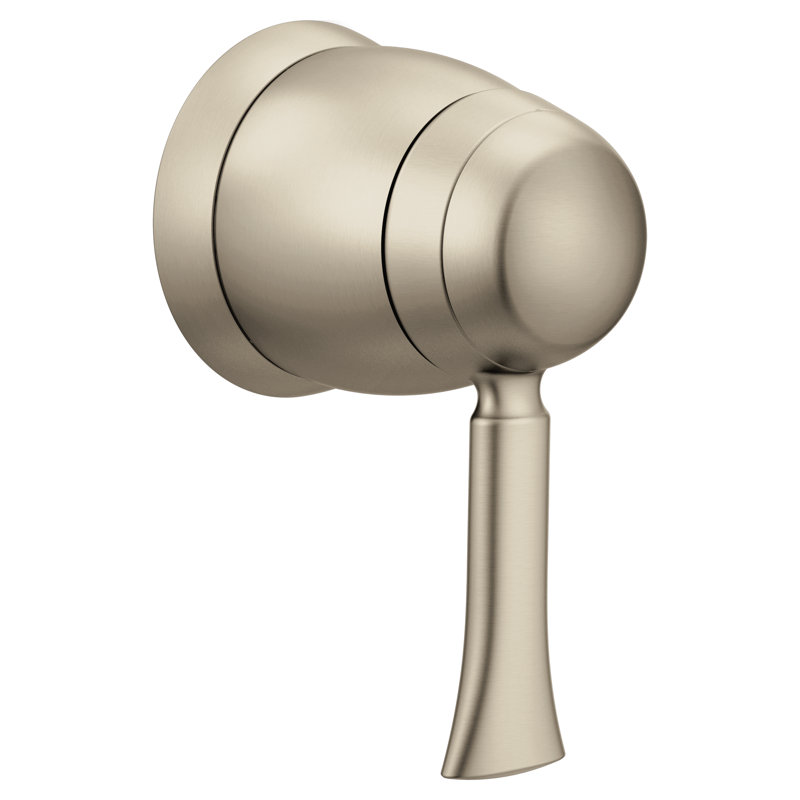 Ensemble de garniture de baignoire / douche à contrôle de volume Wynford sans valve, Nickel brossé