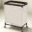 2-Section Rolling Laundry Hamper Cart With Wheels And Handles, Double Sorter Organizer With 100L Capacity, Sturdy Frame And Removable Fabric Bags
