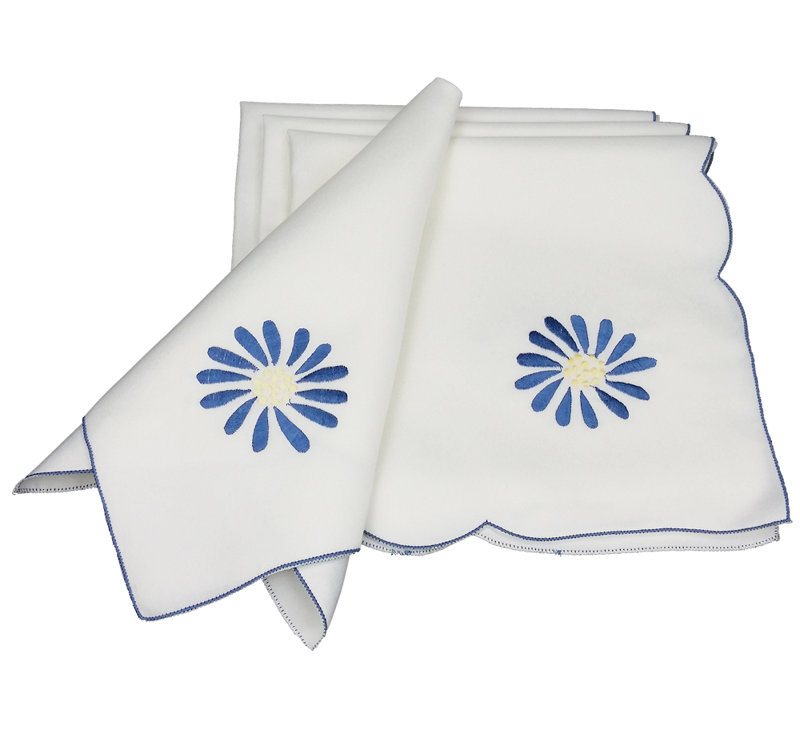 Serviette 19 po Weidler, Bleu